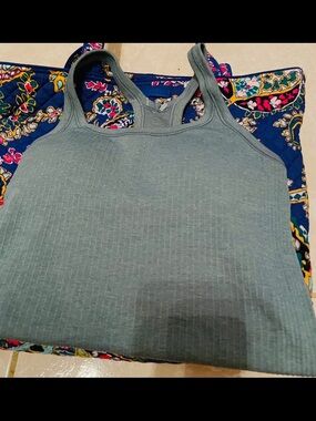 Lululemon Ribbed Racerback Tank Top - Sage Green